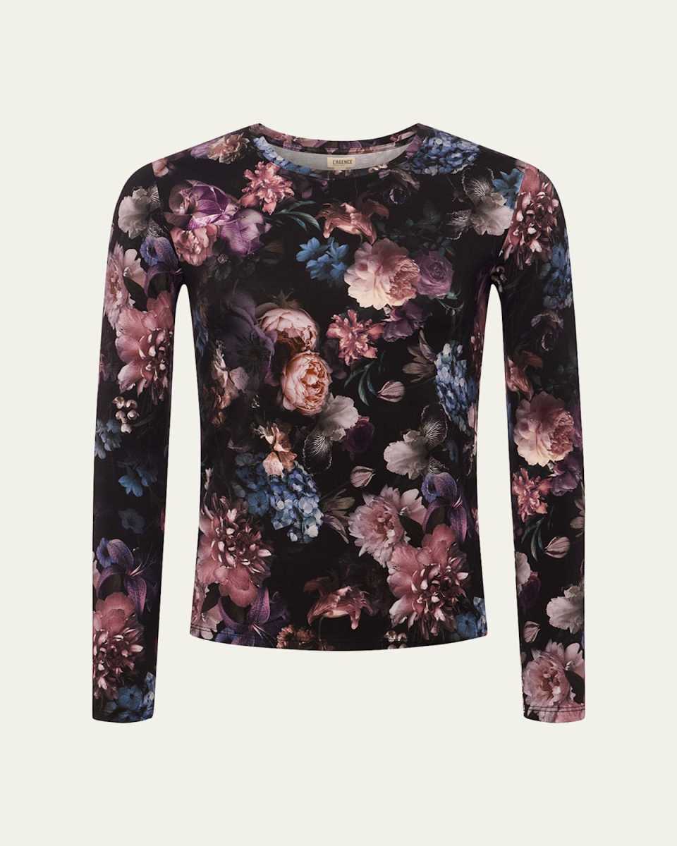 Tess Long-Sleeve Vintage Flower T